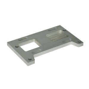 Paughco, 4-sp transmission mount plate. 1.5" offset. Alu