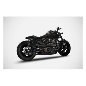 Zard, Sportster S Top Gun exhaust system. Matte black