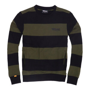Roeg Shawn stripe sweatshirt army/black Size L