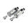 PS, 422 series shocks. STD to -2". Heavy Duty. Chrome