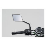 Daytona, D-Mirror-20, Flat Mirror. Square. Black. Left side