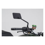 Daytona, D-Mirror-20, Flat Mirror. Square. Black. Right side