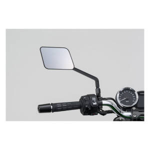 Daytona, D-Mirror-20, Flat Mirror. Square. Black. Right side