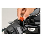 Daytona, mirror hole plug. Orange. RHT