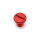 Daytona, mirror hole plug. Red. LHT