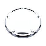 Derby cover, smooth domed. Chrome