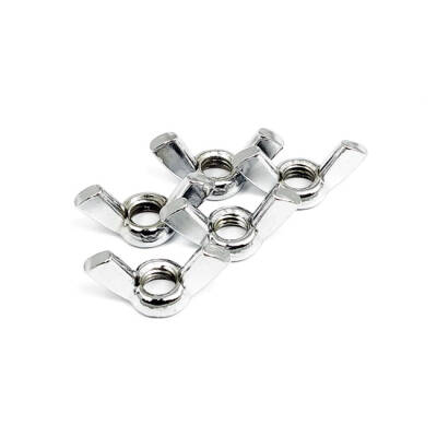 Chrome wing nut, 1/4-20