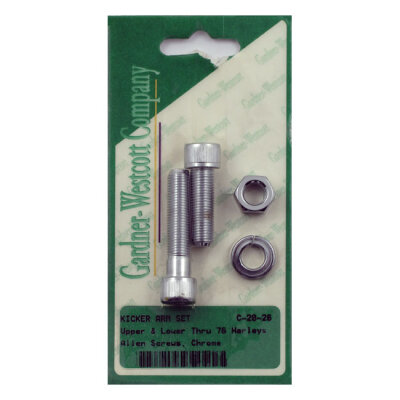 GW, kick pedal & arm mount kit. Chrome Allen heads