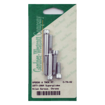 Gardner-Wescott, dash mounting kit. Chrome Allen head