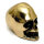 Shift lever knob. Polished brass skull