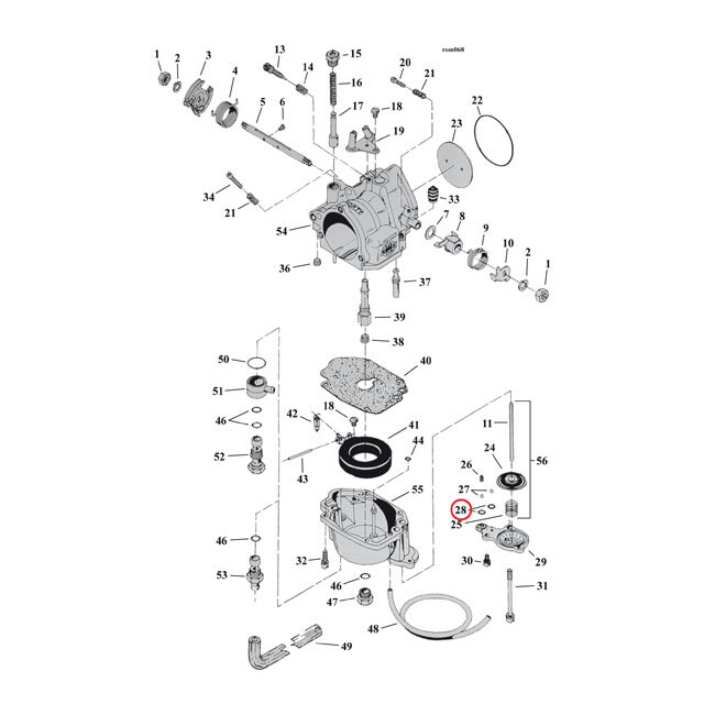S&S, o-ring, acc. pump cap super E&G