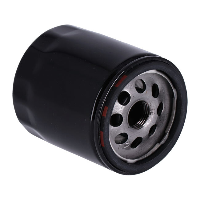 S&S, spin-on oil filter. Black