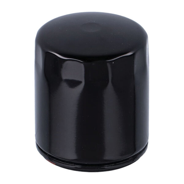 S&S, spin-on oil filter. Black