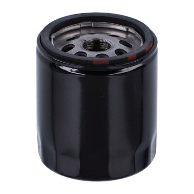 S&S, spin-on oil filter. Black