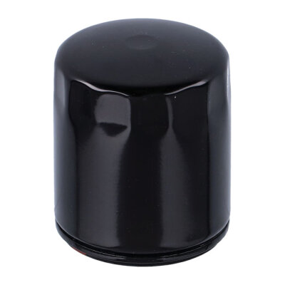S&S, spin-on oil filter. Black