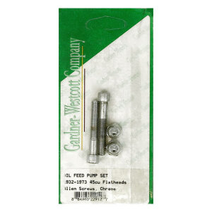 Oil feed pump screw set