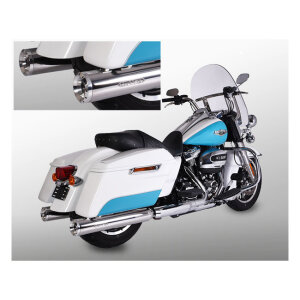 Miller, Airlington 114" slip-on mufflers. Euro 4. Polished