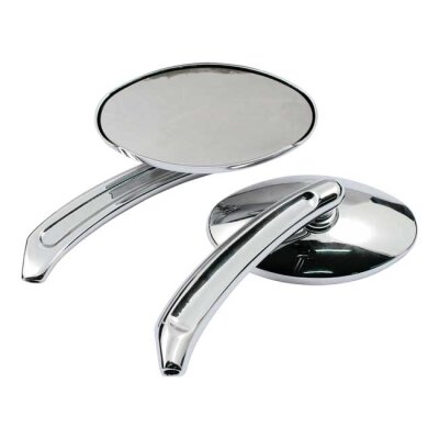 Tripper mirror set. Chrome