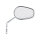 Riptide tapered mirror set, long stem. Chrome