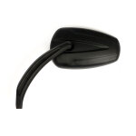Slipstream mirror set. curved stem, black