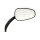 Slipstream mirror set. curved stem, black