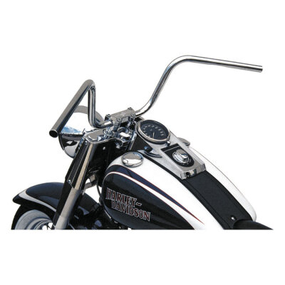 TRW, 1" Apehanger handlebar. Chrome 10" rise ABE