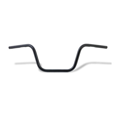TRW, 1" Apehanger handlebar. Black 10" rise ABE