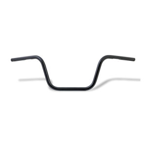 TRW, 1" Apehanger handlebar. Black 10" rise ABE