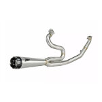 Zard, 2-1 stainless steel M8 Touring exhaust system. Raw