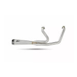 Zard, M8 Softail 2-1 Short Cone exhaust system. Plain