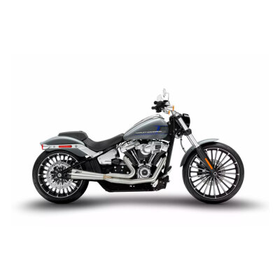 Zard, M8 Softail 2-1 Short Cone exhaust system. Plain