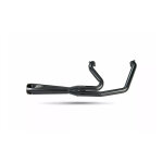 Zard, M8 Softail 2-1 Short Cone exhaust system. Black