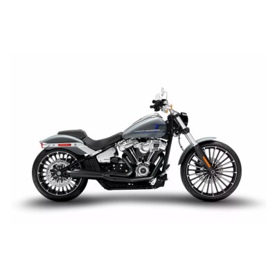 Zard, M8 Softail 2-1 Short Cone exhaust system. Black