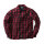 WCC Wool lined Plaidshirt red/black Size L