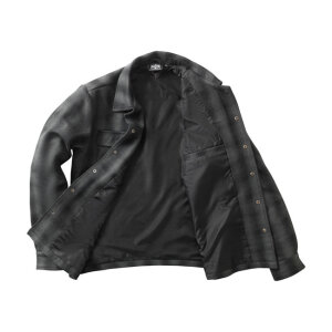 WCC Wool lined Plaidshirt charcoal/black Size 2XL