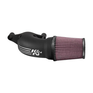 K&N, AirCharger performance air cleaner kit. Black CC logo