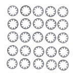 Zinc int. lockwasher, 3/8 inch - 25 pack