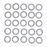 Zinc int. lockwasher, 1/2 inch - 25 pack
