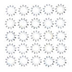 Zinc ext. lockwasher, #4 - 25 pack