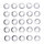 Chrome lock washers M10 - 25 pack