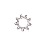 Ss ext. lockwashers, 1/4 inch - 25 pack