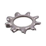 Ss ext. lockwashers, 1/4 inch - 25 pack