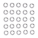 Ss ext. countersunk lockwasher, #8 - 25 pack