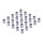 Chrome spacers - 25 pack
