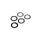 An-small od flatwasher, 1/4 chrome - 25 pack