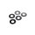 Zinc flat washers M4 - 25 pack