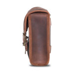 Longride, Mini waxed cotton saddlebag. Khaki