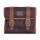Longride, Mini waxed cotton saddlebag. Marron Brown