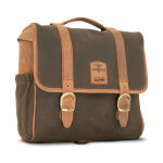 Longride, Classic waxed cotton saddlebag. Khaki