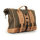 Longride, Old Chopper waxed cotton saddlebag. Khaki